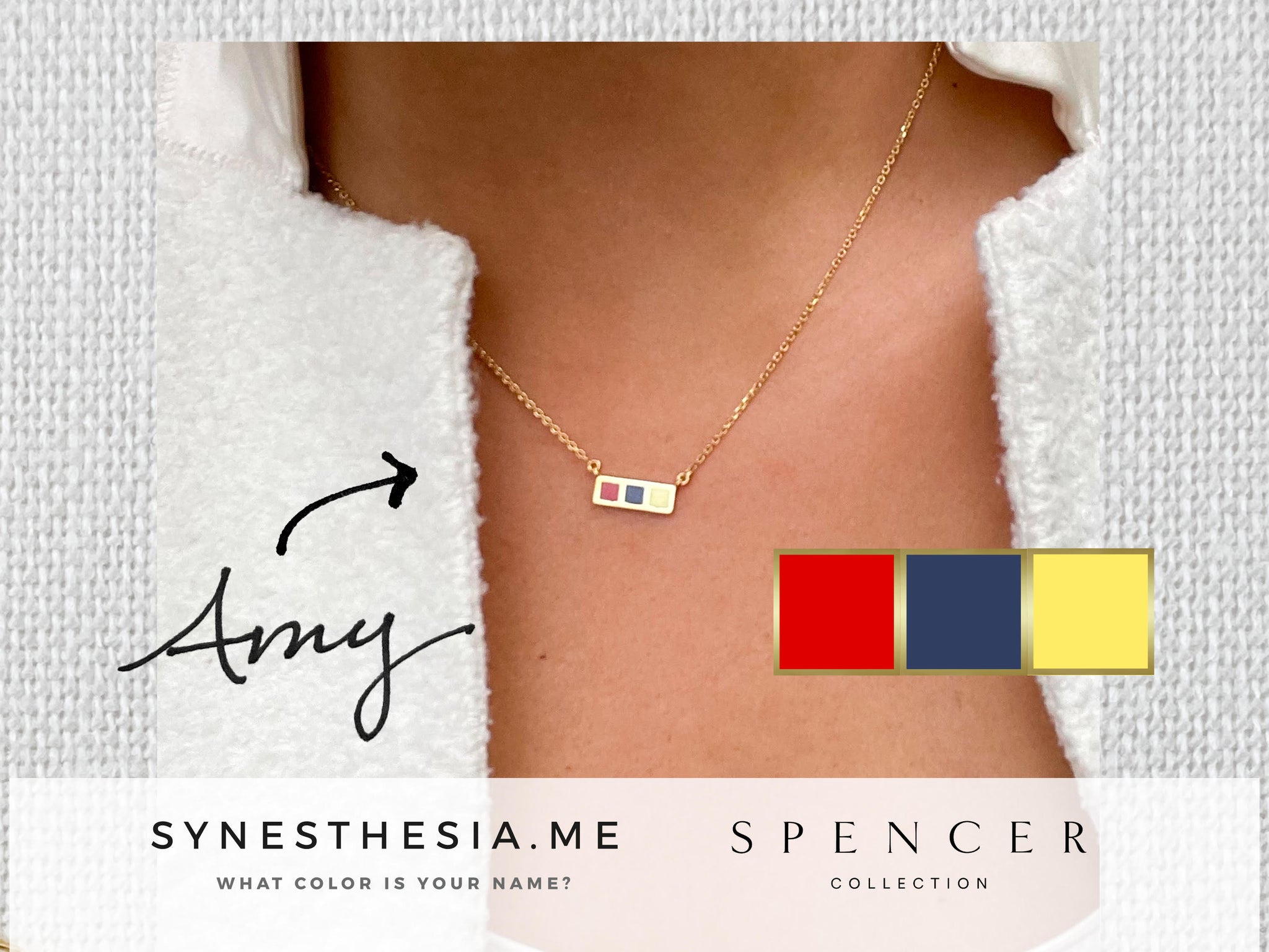 Amy "in color" Synesthesia Necklace