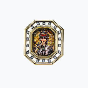 Empress Theodora Spencer Portrait Brooch & Pendant